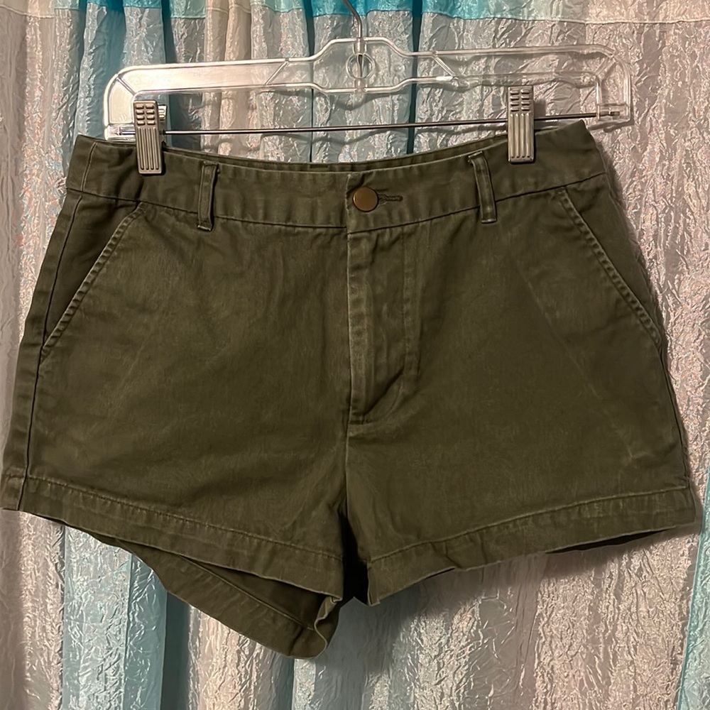 Olive green shorts